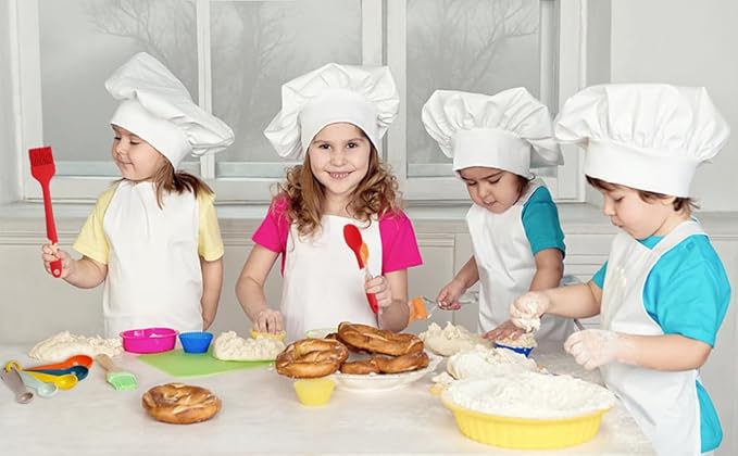 Kids Cooking & Baking Set Real Cooking Utensils Guide - Complete Cooking Supplies for The Junior Chef - Kids Baking Tools for Girls & Boys - Real Kitchen Accessories Kit for The Curious Child