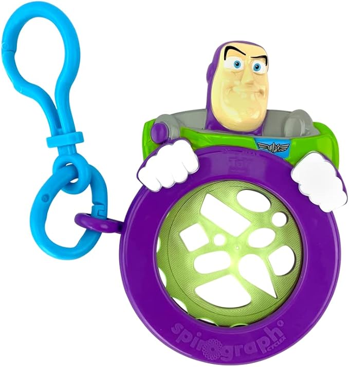 Spirograph Cyclex Clip Buzz Lightyear - Disney - The Easy Way to Make Countless Amazing Designs - Rotating Stencil Wheel - Travel Ages 5+, Multi