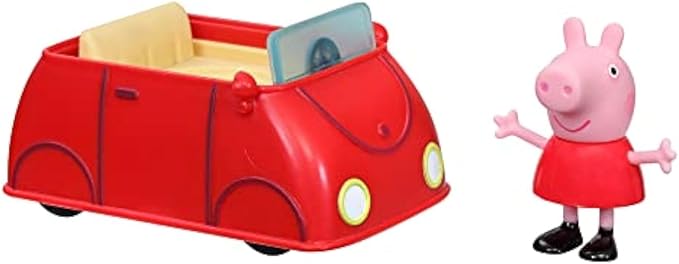 Peppa Pig Peppa's Adventures Little Red Car Toy Includes 3-inch Figure, Inspired by The TV Show, for Preschoolers Ages 3 and Up