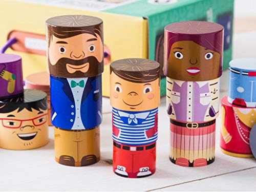 32-Piece Multiracial Magnetic Family Play Set β Wooden Diversity Building Blocks for Kids β SEL Toy Promoting Inclusion & Creative Learning