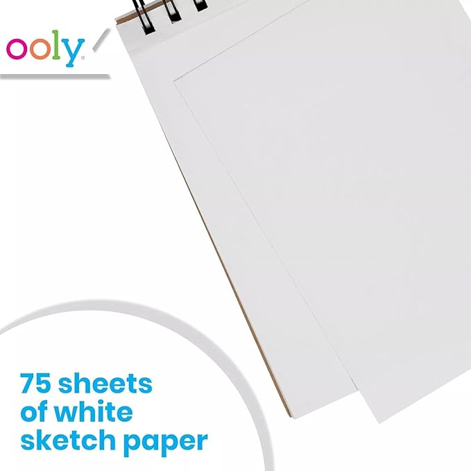 Ooly 12 Pack Switch-eroo Double Sided Color Changing Markers with Sketchbook, Color Changeable Chisel Tip Markers for Kids Art Supplies - 12 Pack & Sketchbook Bundle