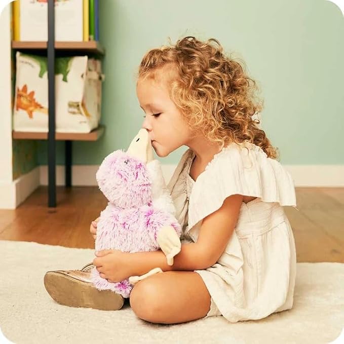 Warmies Microwavable & Weighted Stuffed Animals, Platypus - Heated Stuffed Animal Plushie for Warmth & Comfort - Cute Soft Plush Toys for Adults & Children (Boys, Girls, Babies & Toddlers)