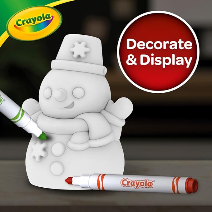 Crayola Light-Ups - Snowman, Light Up Snowman Toy, Reusable Holiday Craft, Light Up Snowman Decoration for Indoors