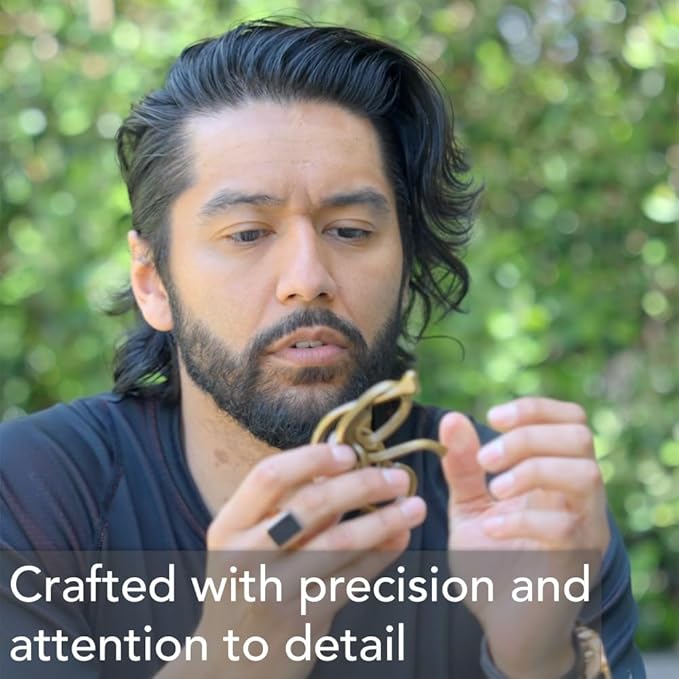 BePuzzled |Coil Hanayama Metal Brainteaser Puzzle Mensa Rated Level 3, for Ages 12 and Up