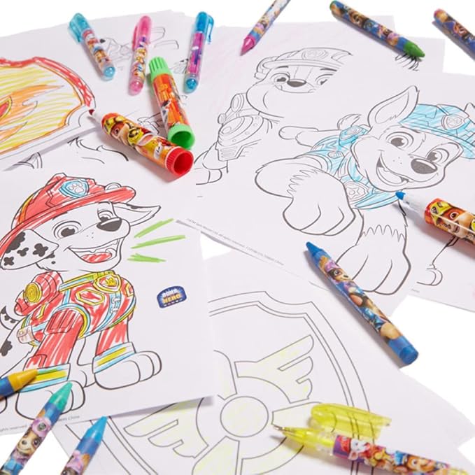 Innovative Designs Nickelodeon Paw Patrol The Movie Deluxe Activity Set with Carrying Tin, Coloring Sheets, Tattoos, Stickers, & Art Supplies