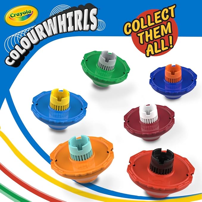 Crayola Colourwhirls (1ct), Spin Art Toy, Spinning Top Toy for Kids, Arts & Crafts Kit, Coloring Supplies, Gift for Boys & Girls, 6+