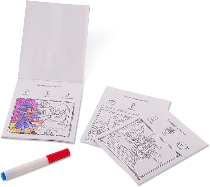 Melissa & Doug On the Go ColorBlast! Activity Book - Princess (24 Pages) - FSC Certified