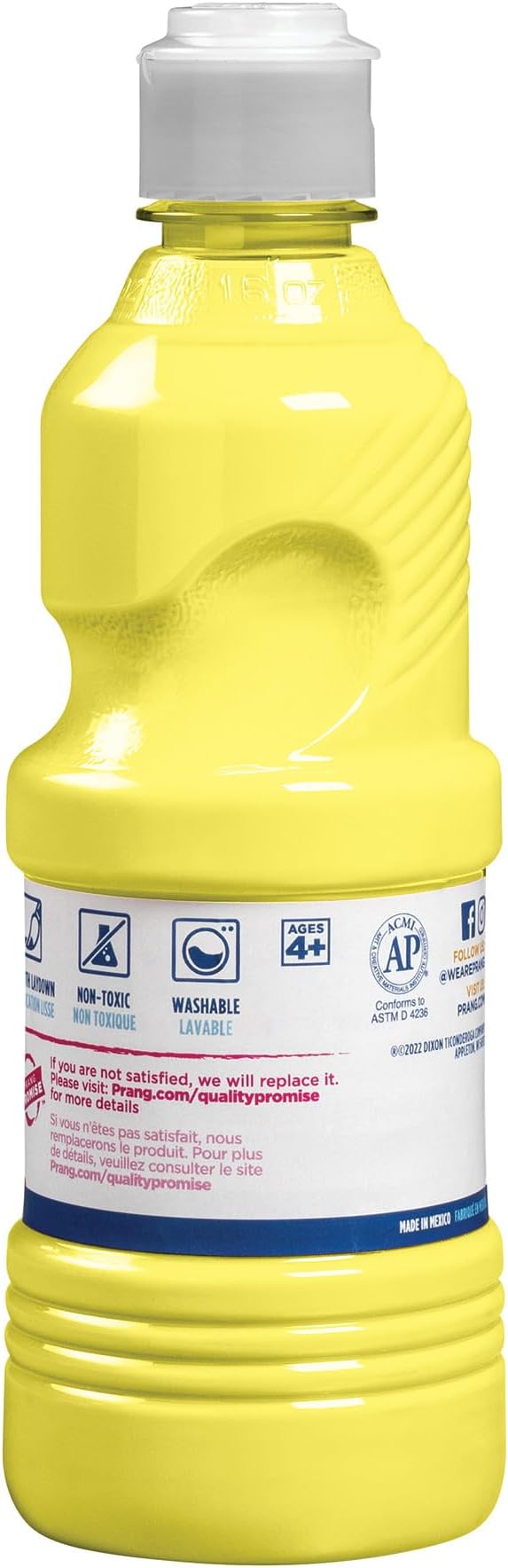 Prang Washable Tempera Paint, Yellow, 16 Oz., 1 Count