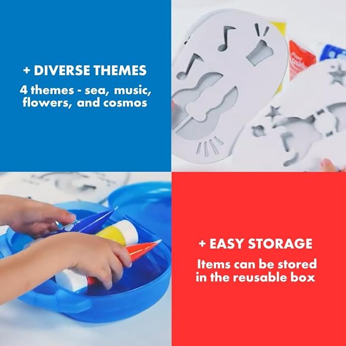 Maped - Finger Paint Kit for Kids - 4 Themes - Safe for Children (907004)