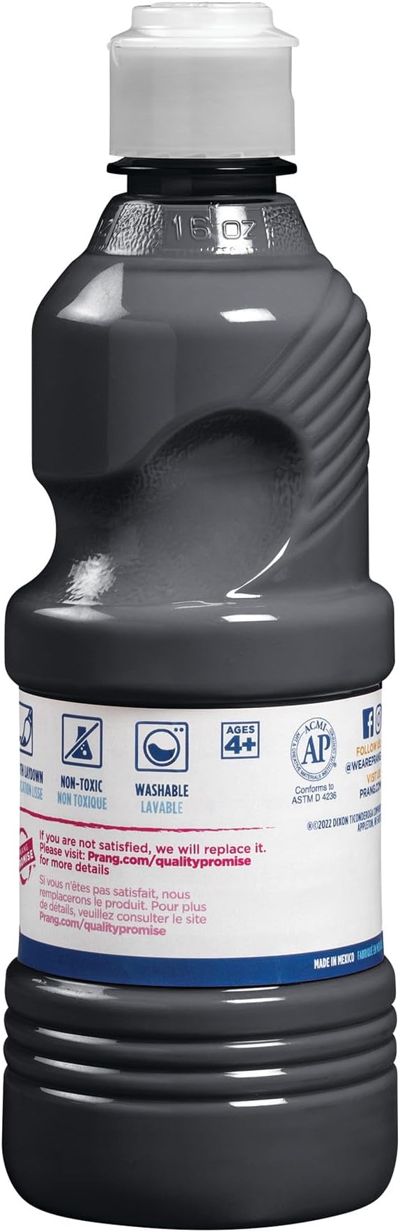 Prang Washable Tempera Paint, Black, 16 Oz., 1 Count