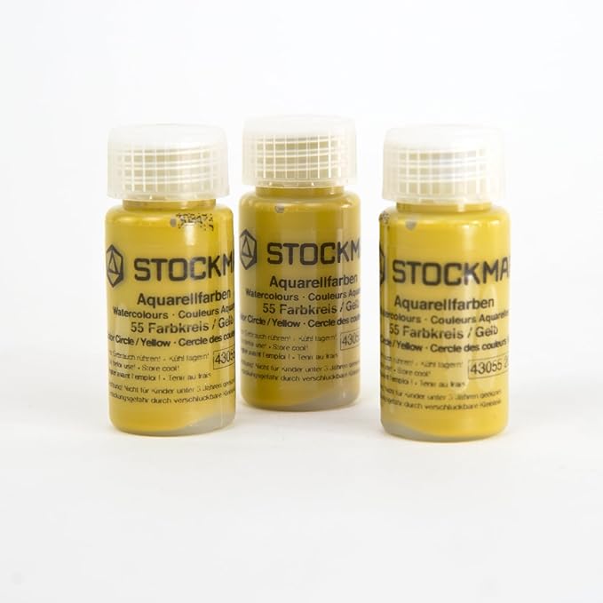 Stockmar Circle Color Watercolor Paint: Yellow, 20ml