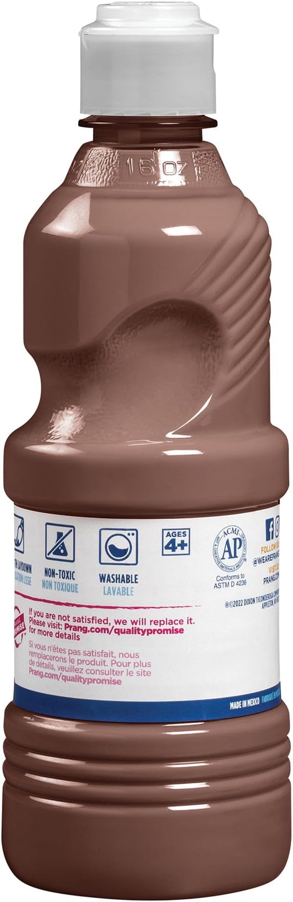 Prang Washable Tempera Paint, Brown, 16 Oz., 1 Count
