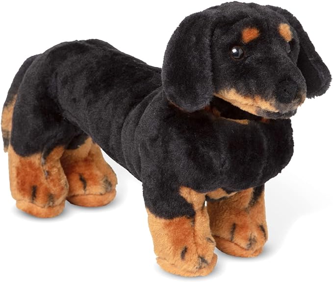 Melissa & Doug Giant Dachshund - Lifelike Stuffed Animal Dog Large