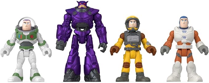 Disney and Pixar Lightyear Toys, Imaginext Buzz Lightyear Mission Multipack Figure Set for Preschool Pretend Play Ages 3-8 Years