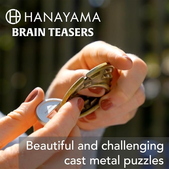 BePuzzled |Coil Hanayama Metal Brainteaser Puzzle Mensa Rated Level 3, for Ages 12 and Up