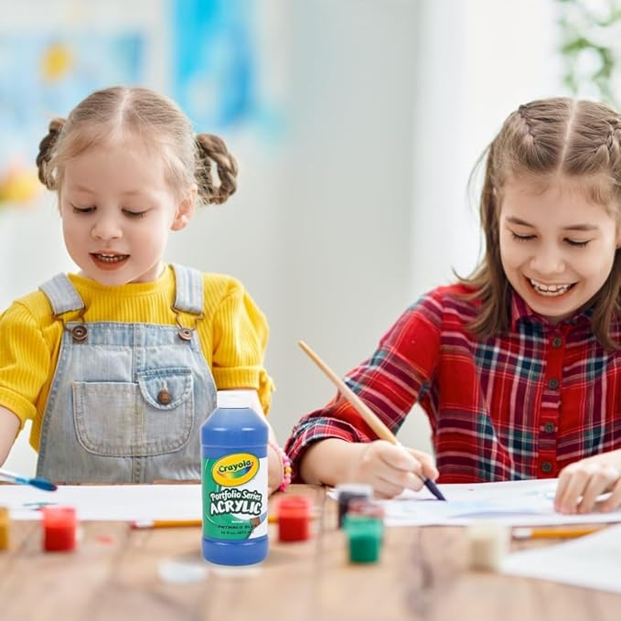 Crayola Portfolio Series 16-Ounce Acrylic Paint, Phthalo Blue, Pint (20-4016-316)