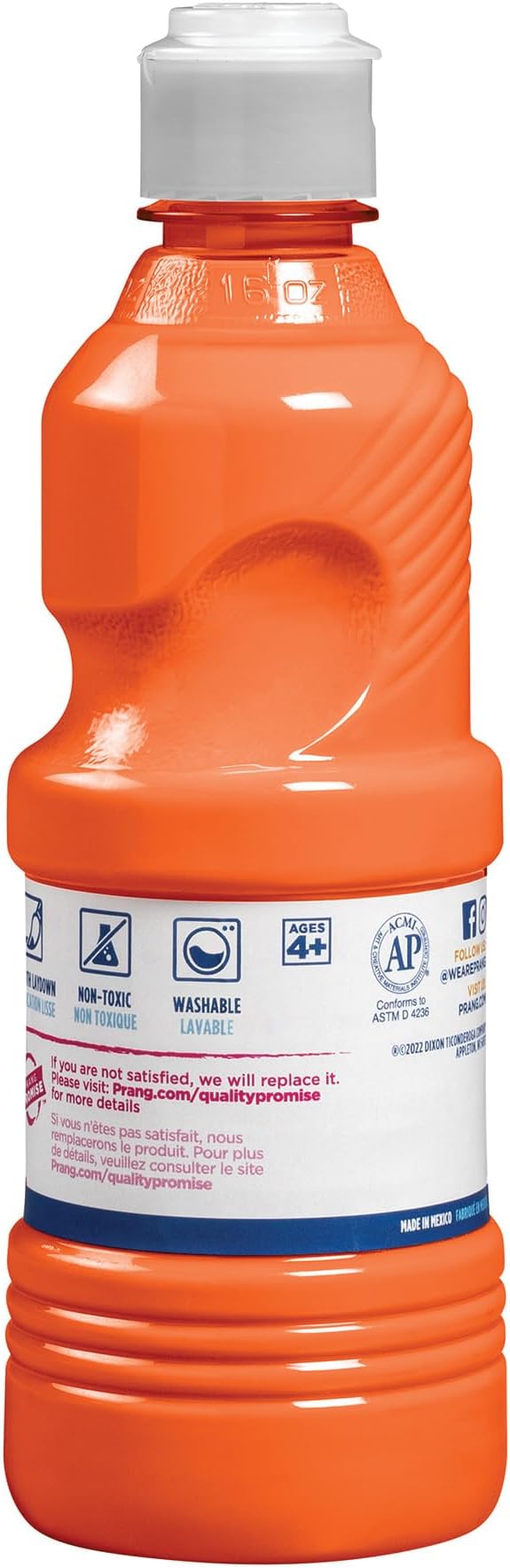 Prang Washable Tempera Paint, Orange, 16 Oz., 1 Count