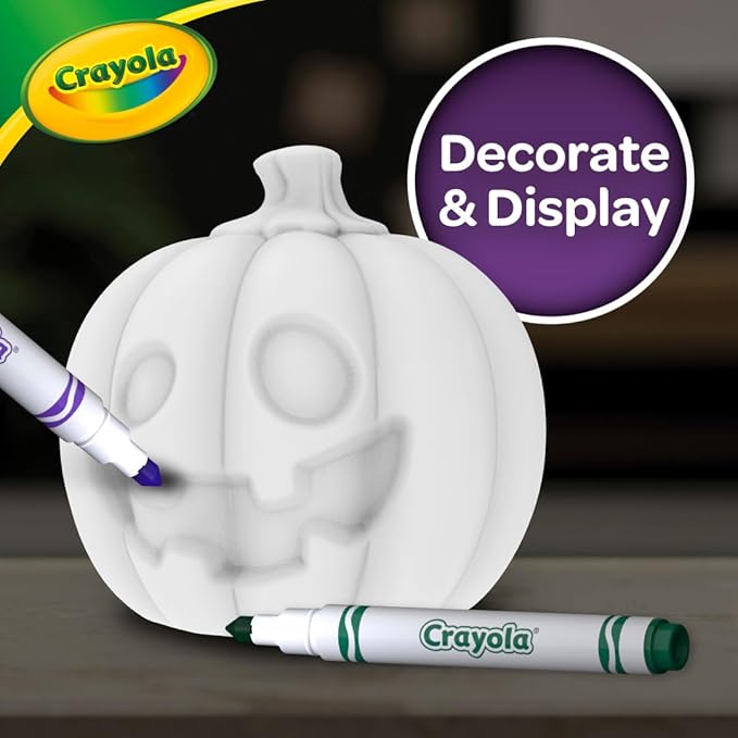 Crayola Light-Ups - Jack-O-Lantern, Light Up Pumpkin, Reusable Coloring Toy, Glow in The Dark, Ages 4, 5, 6, 7
