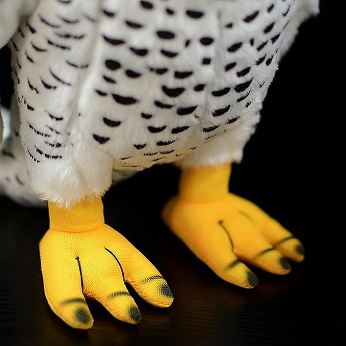Simulation White Pigeon Stuffed Animal Toy - 10 inch Rock Pigeon Toys, Cute Pigeon as Gift for Kids (Spear Falcon)