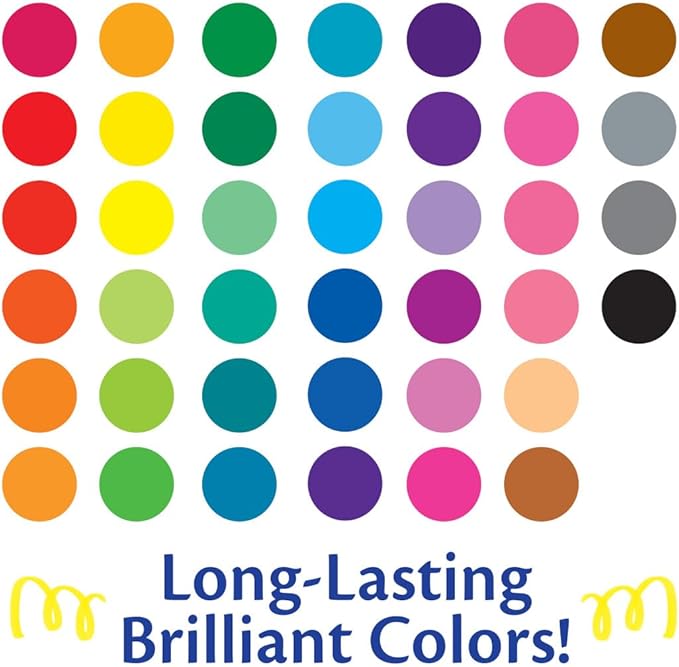 Crayola Ultra Clean Fine Line Washable Markers (40ct), Colored Markers for Kids, Fine Tip, Arts Supplies, Gifts for Kids, 3+