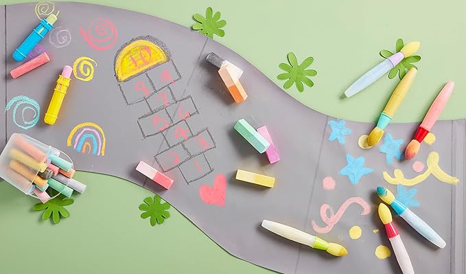Red Paint Brush Chalk Set