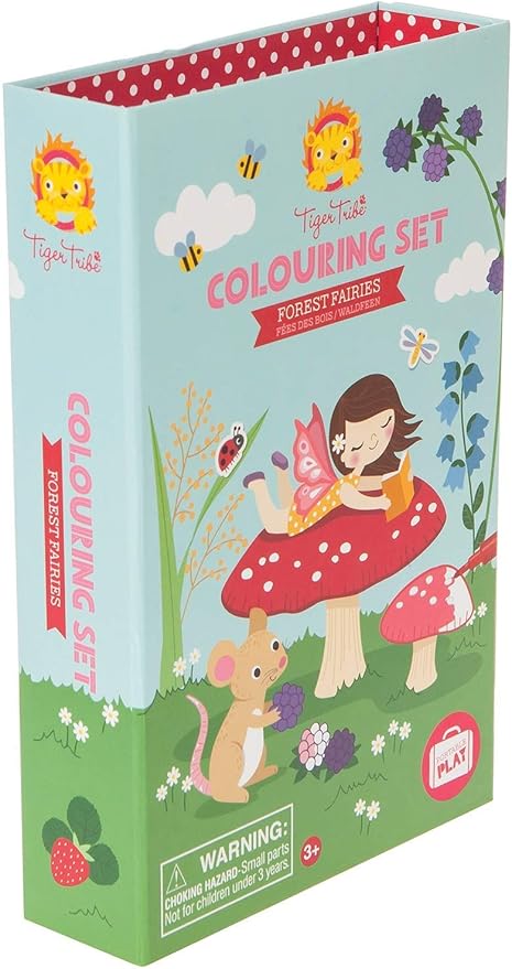 Tiger Tribe Forest Fairies Colouring Set Blue
