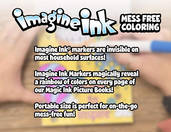 Disney Frozen 2 Anna and Elsa 20 Page Imagine Ink Magic Pictures and 1 Mess-Free Marker 45811 Bendon