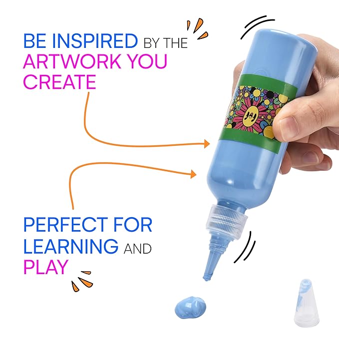 Neliblu Watercolor Paint Set for Kids - Pack of 12 Washable Kids Painting Set with 12 Vibrant Colors - Ideal for Home, Classroom, and Art Parties - Includes Paintbrush for Creative Fun on the Go