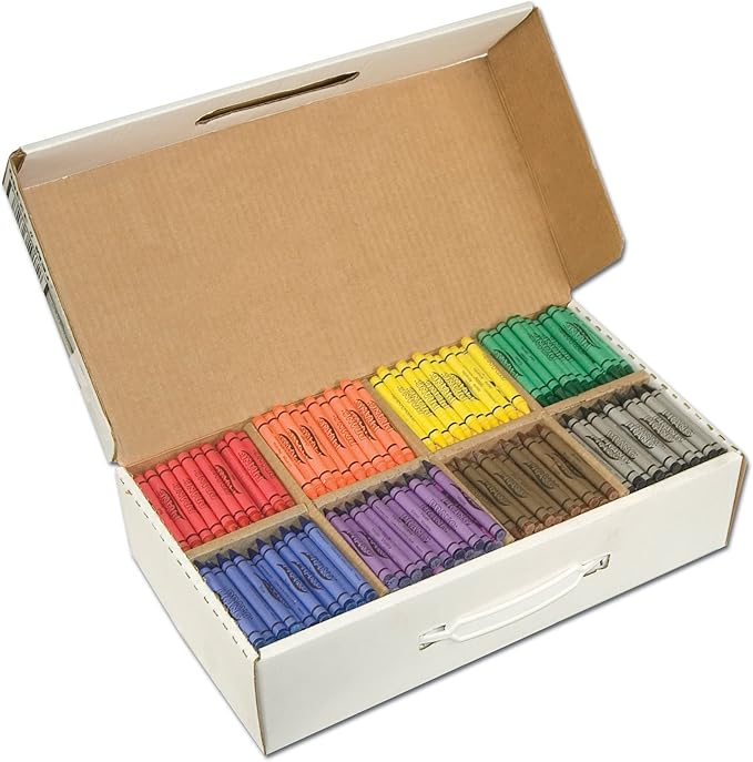 Prang Crayons Made With Soy, 100 Each Of 8 Colors, 800/carton