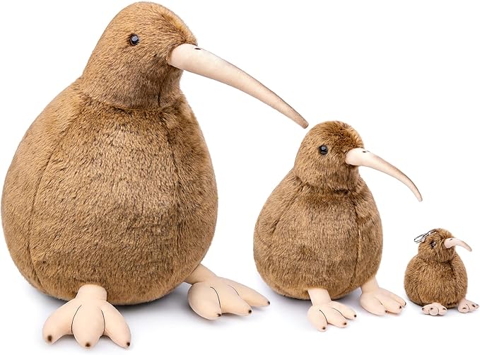 ZHONGXIN MADE Kiwi Bird Plush Toy - Realistic 11inch Brown Kiwi Bird Stuffed Animal, Cute Little Bird Kiwi Plushie as Gift for Your Friends