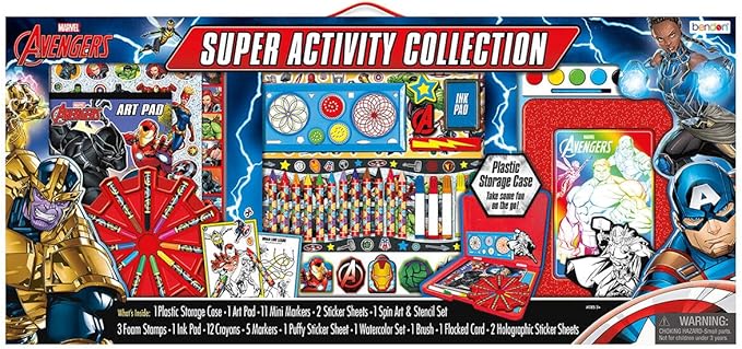 Marvel 1536710M Crayola Crayons, Paint, Colouring Sheets, Other