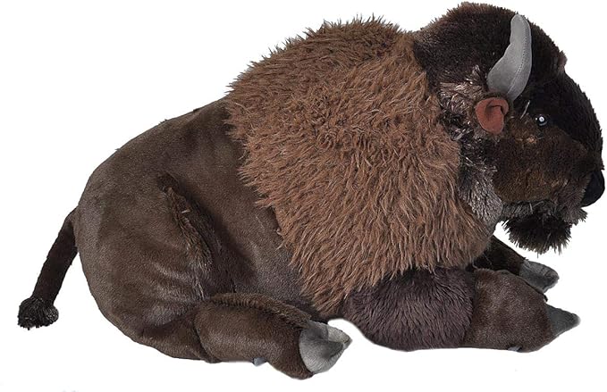 Wild Republic Jumbo Bison Plush, Giant Stuffed Animal, Plush Toy, 30", Multi, Model:19307