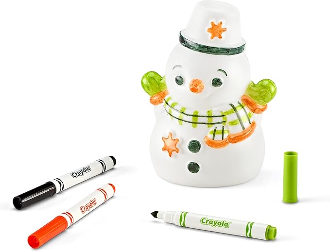 Crayola Light-Ups - Snowman, Light Up Snowman Toy, Reusable Holiday Craft, Light Up Snowman Decoration for Indoors