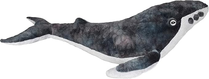 Wild Republic Humpback Whale Plush, Stuffed Animal, Plush Toy, Gifts for Kids, Cuddlekins 20 Inches