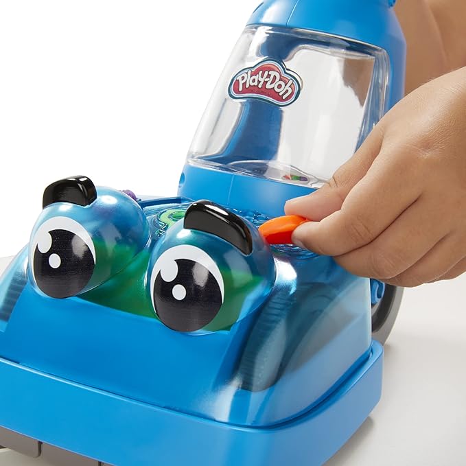 Play-Doh Zoom Zoom Vacuum Cleaner Toy, 6 Accessories & 5 Cans of Assort. Colors, Cleaning Toys for Kids, Back to School Classroom Supplies, Preschool Toys, Ages 3+