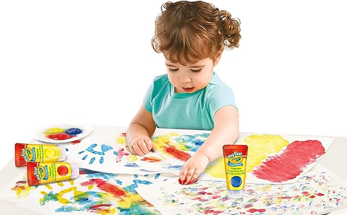Crayola My First Fingerpaint Kit, Washable Paint, Gifts, Ages 1, 2, 3, 4, 5