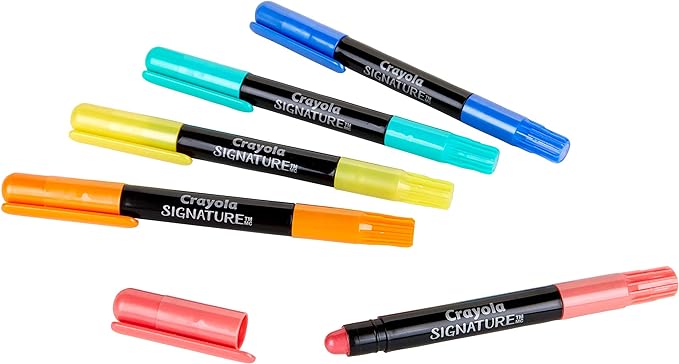 Crayola Pearlescent Cream Sticks & Case, Oil Pastel Alternative, Gift Set, 10 Count