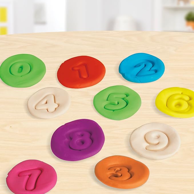 Play-Doh Numbers and Shapes Playset with 17 Tools & 20 Compound Sticks, Kids Arts & Crafts, Preschool Toys, Easter Gifts for Girls & Boys, Ages 3+