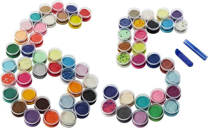 Play-Doh Ultimate Color Collection 65-Pack of Modeling Compound, Non-Toxic, 1-Ounce Fun Size Cans, Includes Sapphire, Sparkle, Confetti, Metallic Colors, and Color Burst (Amazon Exclusive)