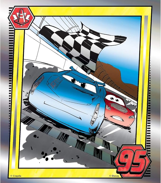 Crayola Color Wonder Cars 3, Mess Free Coloring, 12 Pages, 75-2450