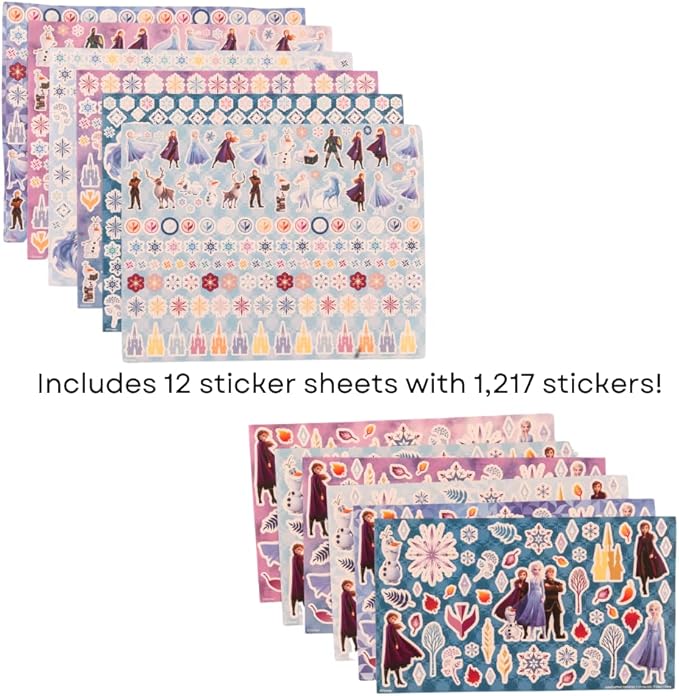 Disney Frozen Creative Coloring Canvas Painting and Activity Set for Kids, 1000+ pcs