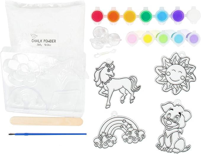Creative Roots 2-in-1 Window Art & DIY Chalk Art by Horizon Group USA, Multicolor, One Size