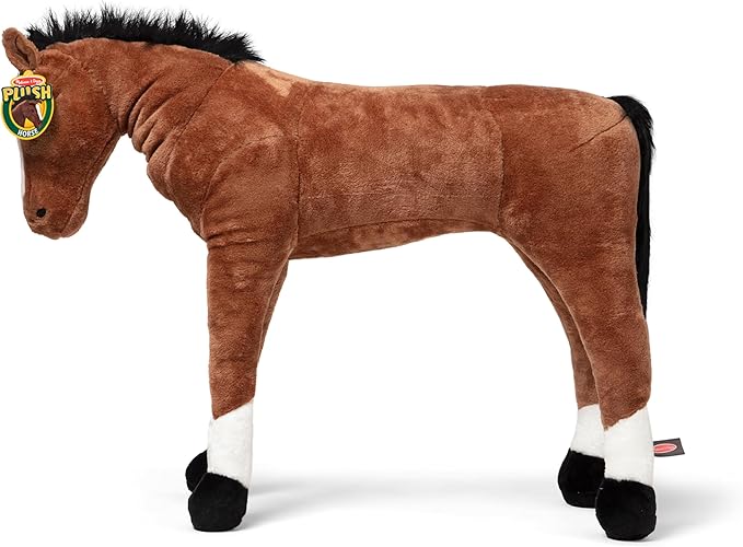 Melissa & Doug Giant Horse - Lifelike Stuffed Animal (nearly 3 feet tall)