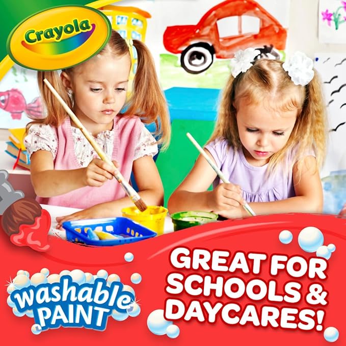 Crayola Washable Paint for Kids - Blue (1 Gallon), Kids Arts and Crafts Supplies, Non Toxic, Bulk