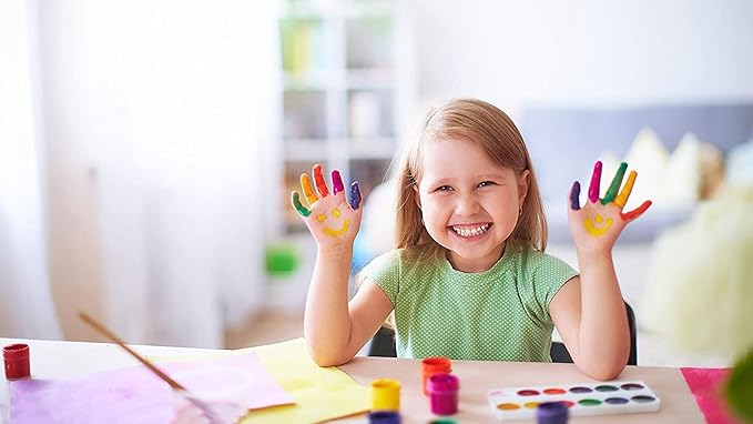 Pack of 36 Watercolor Paint Set - Watercolor Palette with 12 Washable Colors, Paintbrushes - Watercolors Paint Set Ideal for Preschool Classroom, Art School Supplies or Kids Party Favors