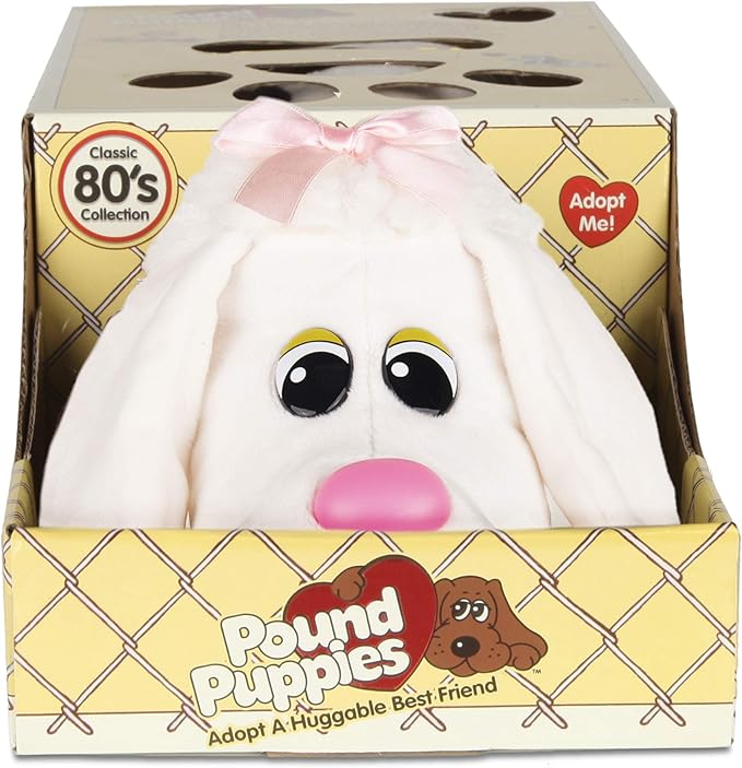 Pound Puppies Classic Stuffed Animal Plush Toy - Great Gift for Girls & Boys - 17" - White Poodle (Amazon Exclusive)