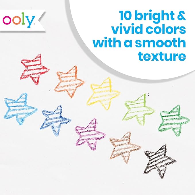 Ooly Yummy Yummy Twist Up Scented Crayons with Fruit Scents, Twist the Barrel for More Crayon, Non-Toxic Wax Crayons for Art Supplies - Twist-Up & Scented