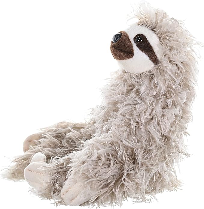 Wild Republic Three Toed Sloth Plush, Stuffed Animal, Plush Toy, Sloth Gifts, Cuddlekins, 8"