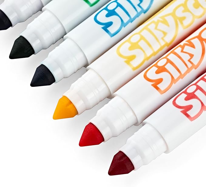 CRAYOLA Silly Scents Broadline Washable Markers - Assorted Colours (Pack of 12) | Unique Sweet Scents & Colours! | Ideal for Kids Aged 3+