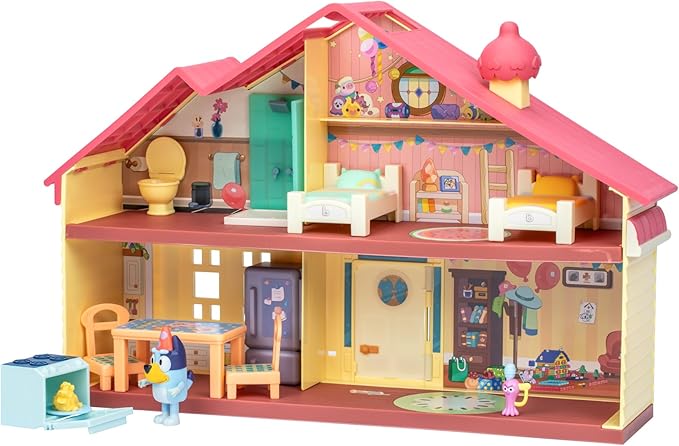 Bluey Celebration Home, Help Celebrate Birthday, with 11 Play Pieces of Removable Furniture and Accessories, Plus 1 Exclusive 2.5 Inch Figure